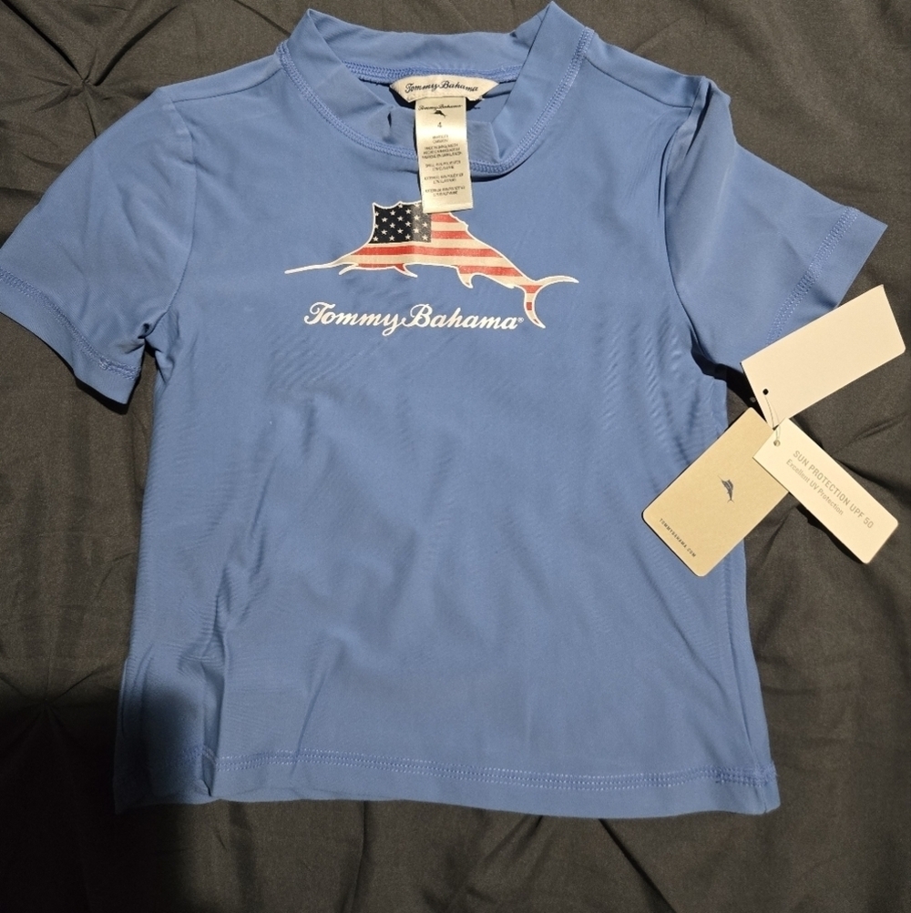 Tommy Bahama Boys Shirt 4T Blue